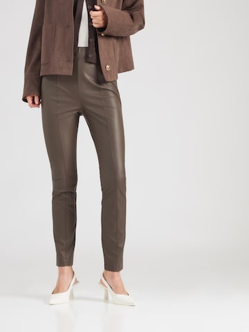 MM by Max Mara tavaline Püksid 'PAGANO', värv pruun: eest vaates