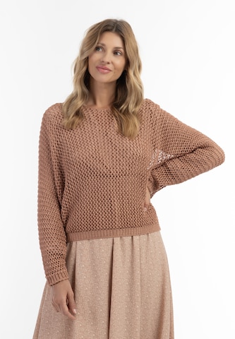 Pull-over Usha en marron : devant