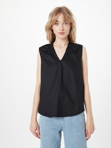 s.Oliver BLACK LABEL Blouse in Zwart: voorkant