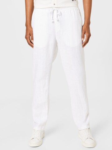 CAMP DAVID Regular Pants in White: front