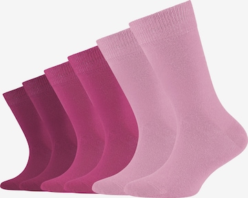 camano Socks in Pink: front