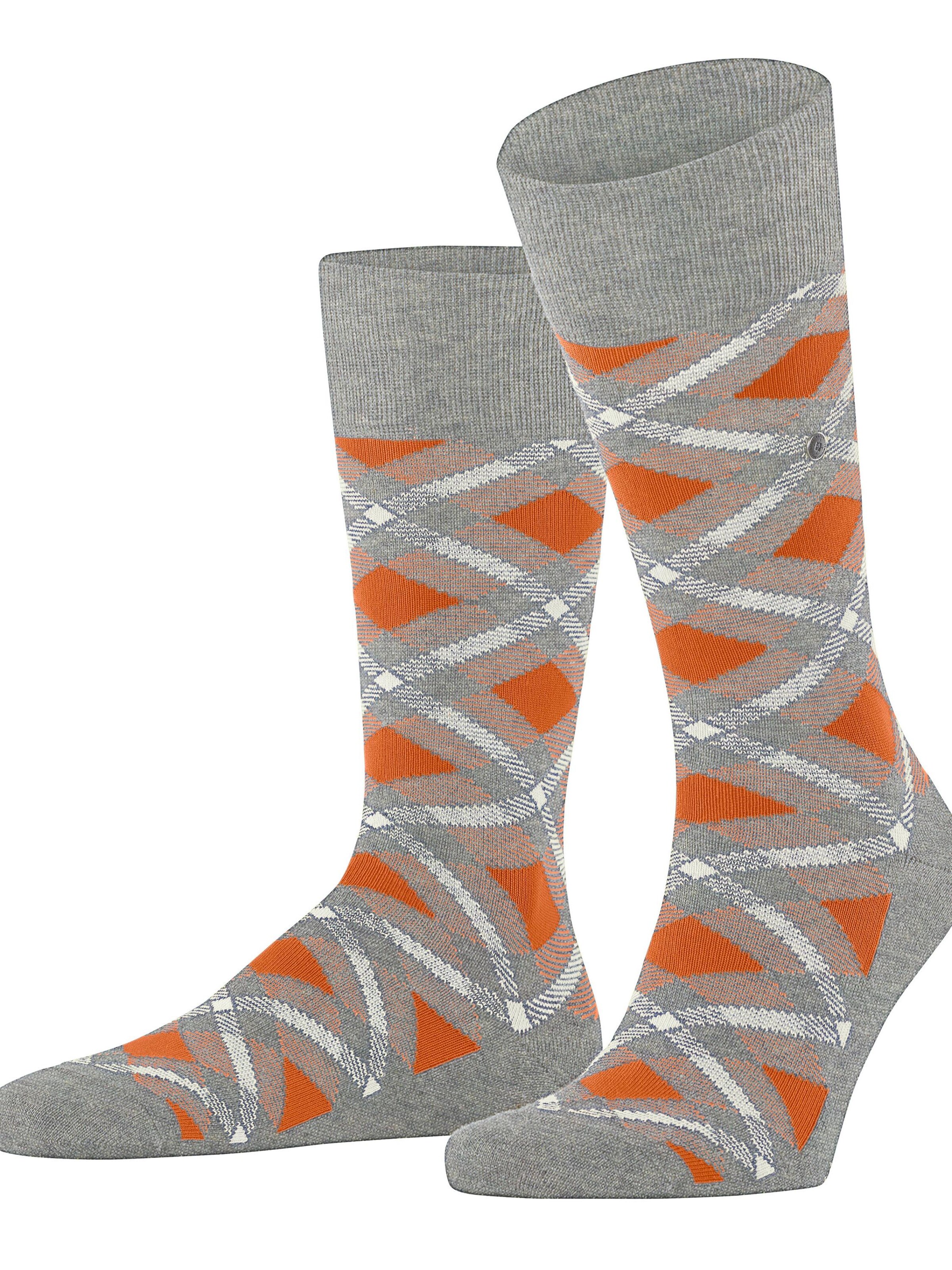 BURLINGTON Socks 'Tartan' in Grey: front