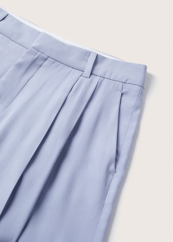 MANGO Zvonové kalhoty Kalhoty se sklady v pase 'Paul' – modrá