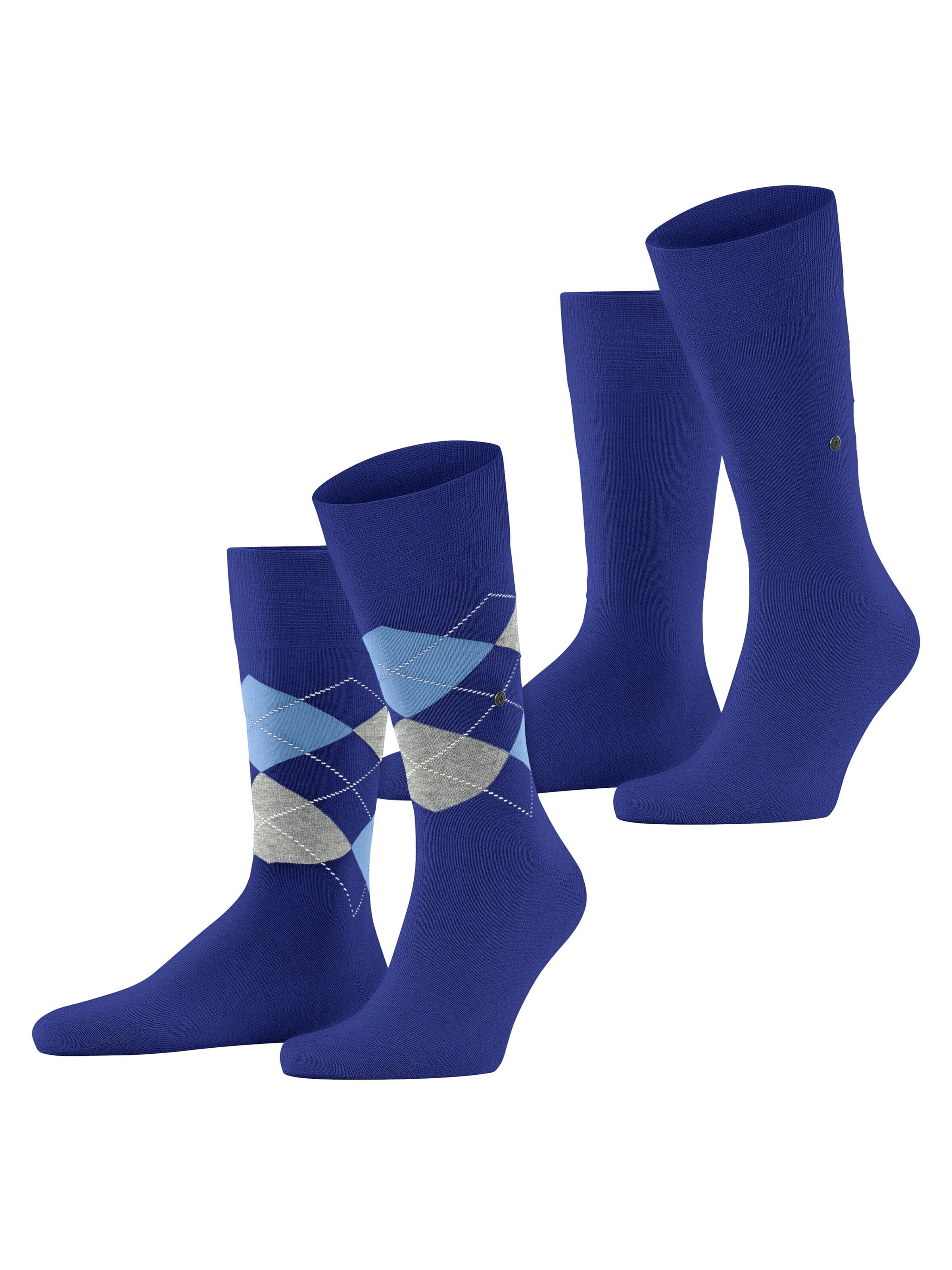 BURLINGTON Socken 'Everyday Argyle Mix 2-Pack'‌‌‌‌‌‌‌‌‌‌ in Blau: Vorderseite