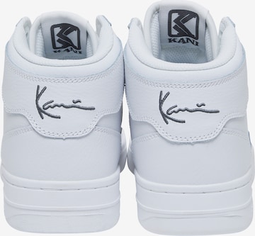 Sneaker alta di Karl Kani in bianco