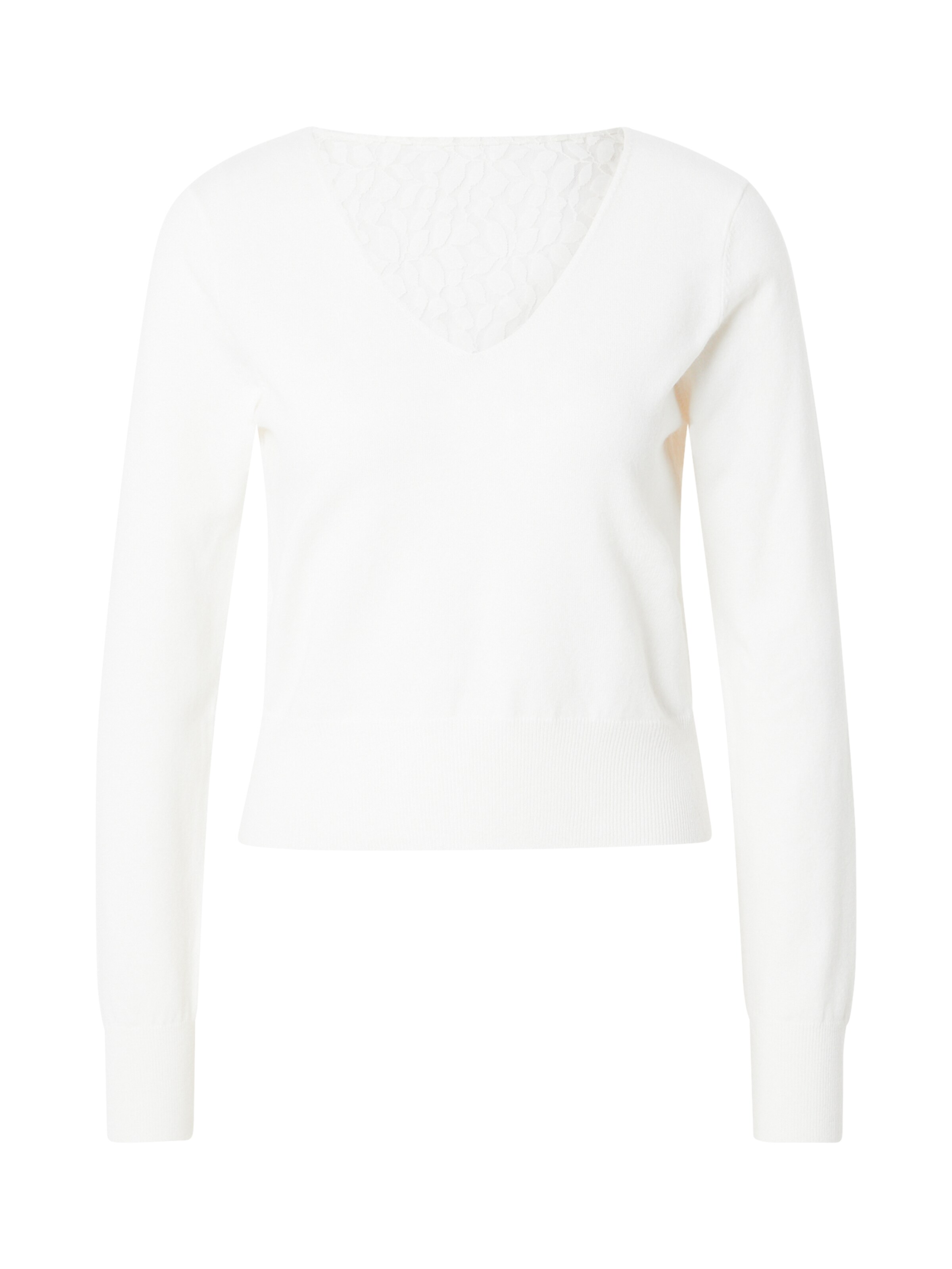 Pull-over ABOUT YOU en blanc : devant