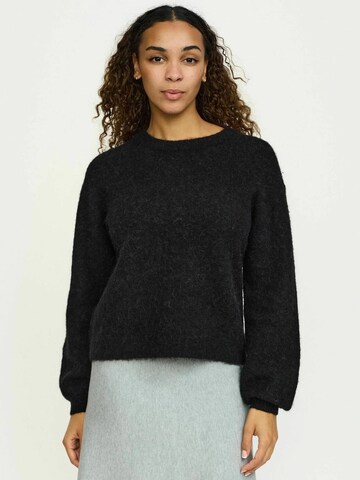 Pulover ' SRAllison ' de la Soft Rebels pe negru: față
