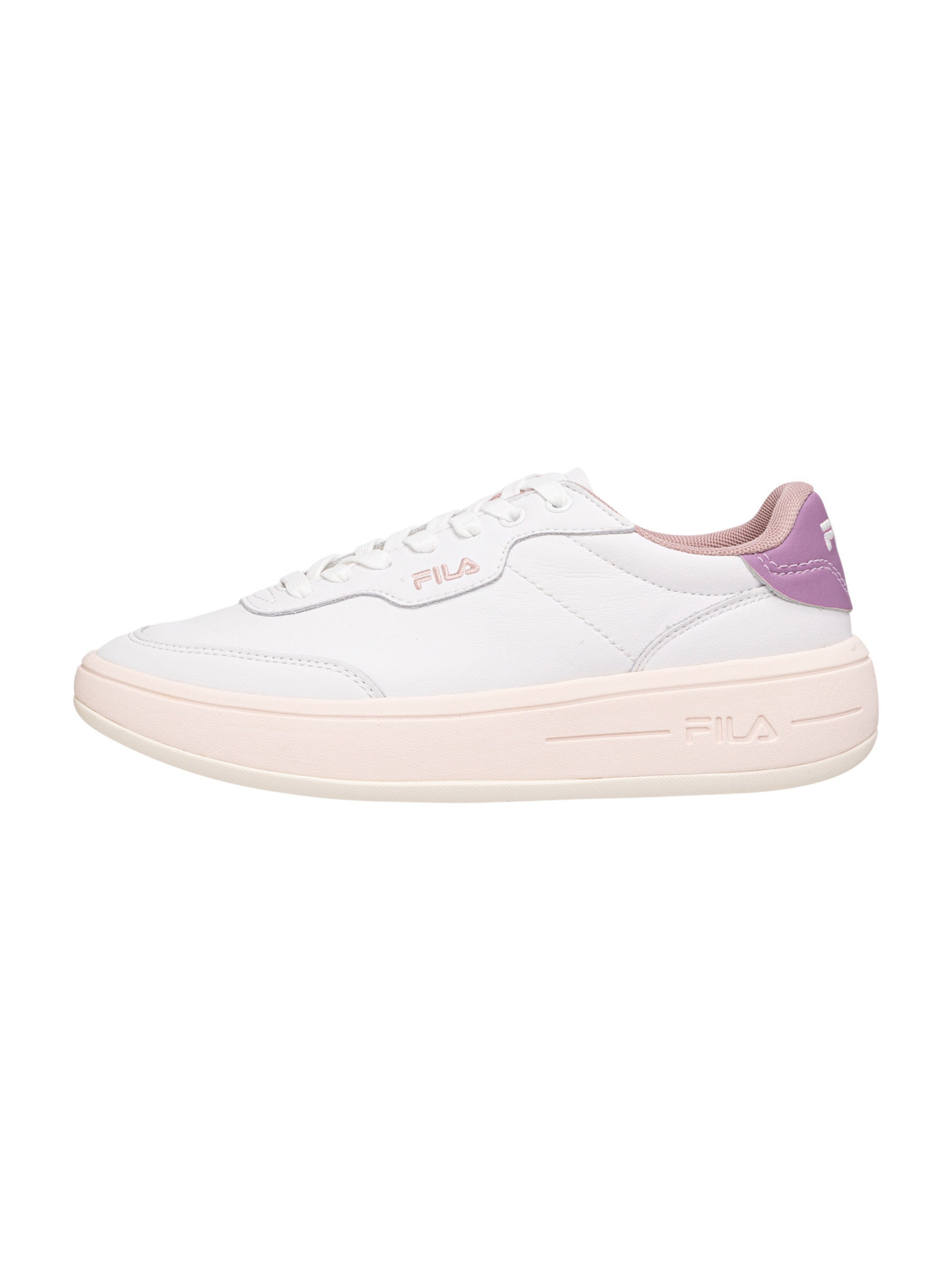 FILA Platform trainers in White: front
