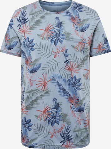 Key Largo Shirt 'SANTA' in Blauw: voorkant