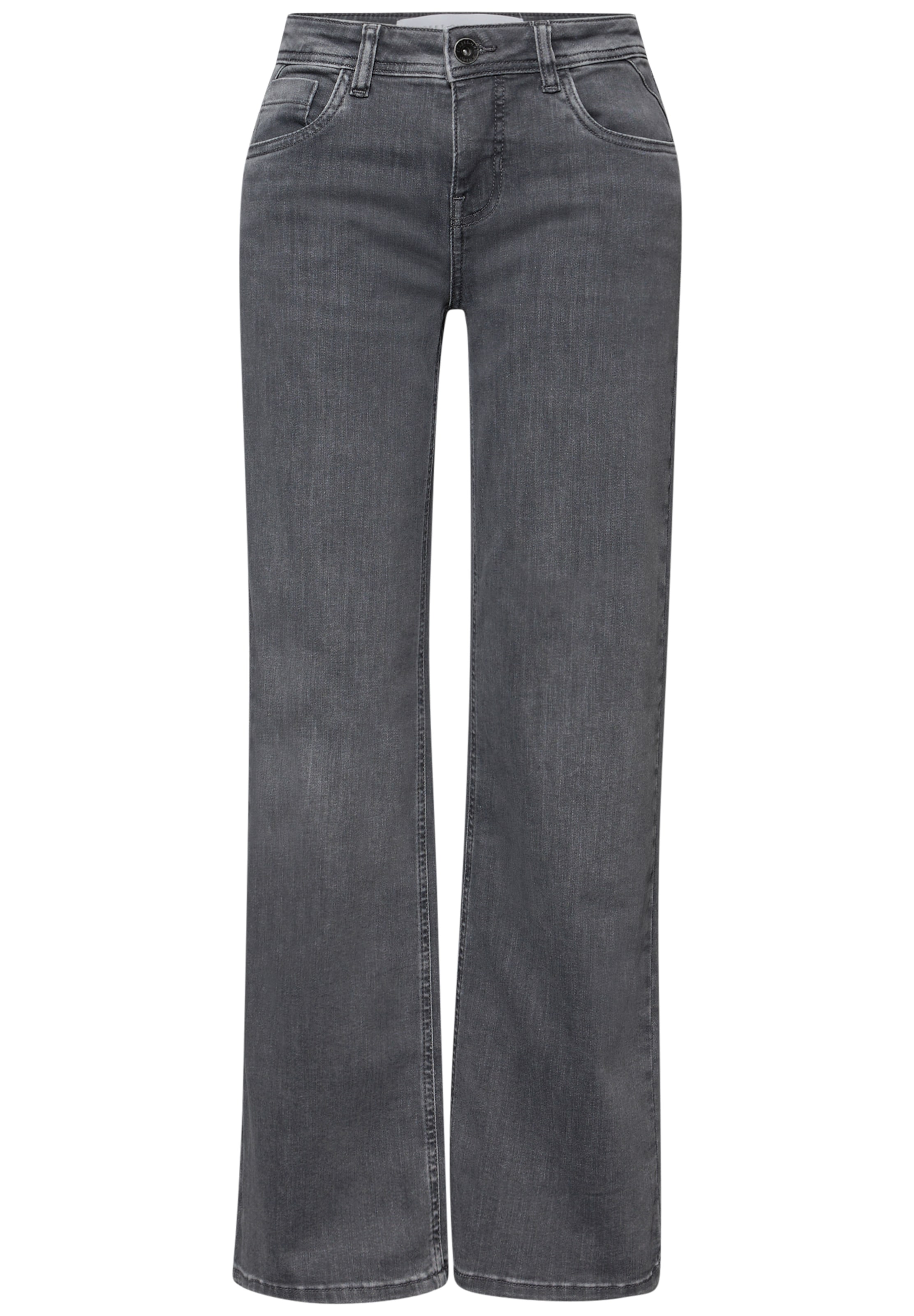 Street One Studio Regular Jeans in Grey: front