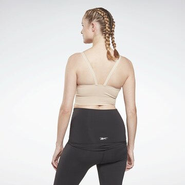 Reebok Bustier Biustonosz sportowy w kolorze beżowy