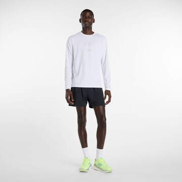 T-Shirt 'Reflective Poly Long Sleeve T-Shirt' new balance en blanc