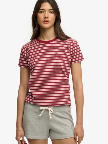 Superdry & Co Shirt 'Essential' in Red: front