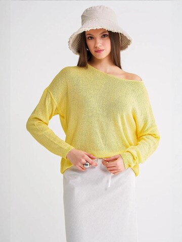 Pullover di MixRay in giallo