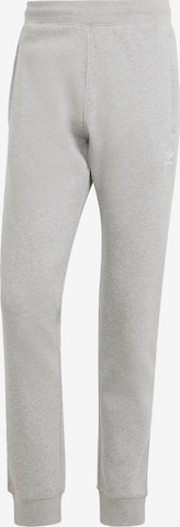 Effilé Pantalon 'Trefoil Essentials' ADIDAS ORIGINALS en gris : devant