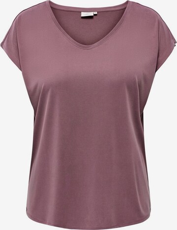 T-shirt ONLY Carmakoma en violet : devant