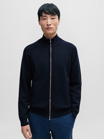 BOSS Strickjacke 'Perrone' in Blau: Vorderseite
