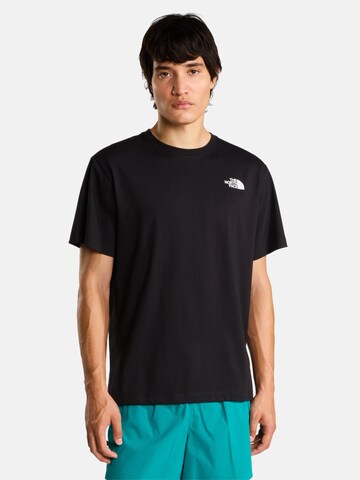 THE NORTH FACE Shirt 'M CAMPFIRE RELAXED SS TEE' in Zwart: voorkant