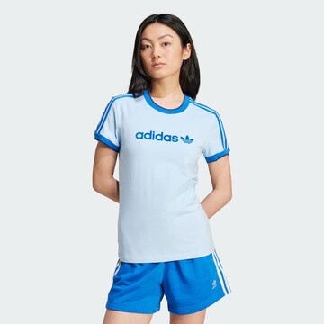T-shirt ADIDAS ORIGINALS en bleu : devant