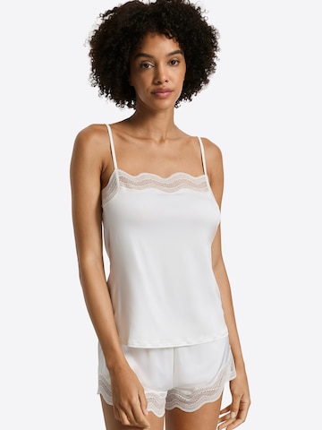 Haut ' Ciria ' Hanro en blanc : devant