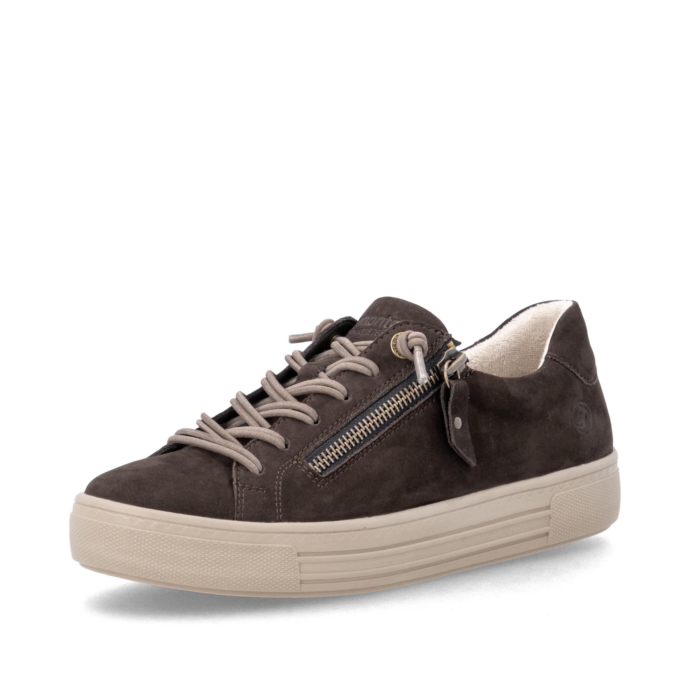Baskets basses REMONTE en marron : devant