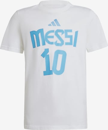 ADIDAS PERFORMANCE Funkčné tričko 'Messi Name and Number' - Biela: predná strana