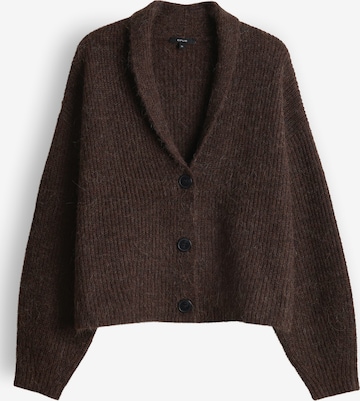 OPUS Πλεκτή ζακέτα 'Dusena' σε καφέ: μπροστά