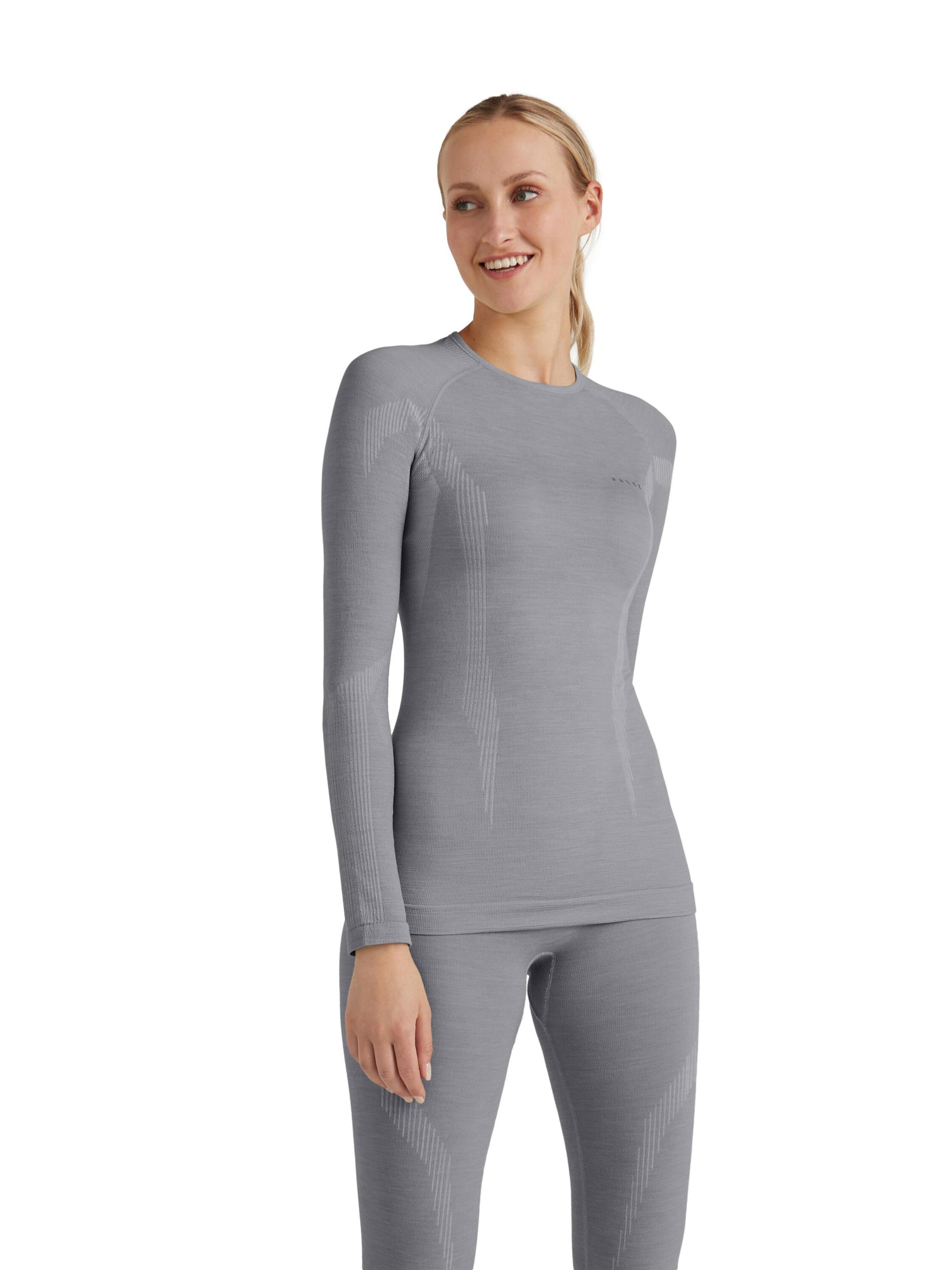 FALKE Base Layer in Grey: front