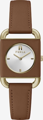 FURLA Analoog horloge 'Arco Square' in Bruin: voorkant