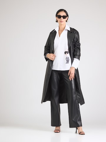 Karl Lagerfeld Pusero 'IKON AQUARELLE' värissä valkoinen