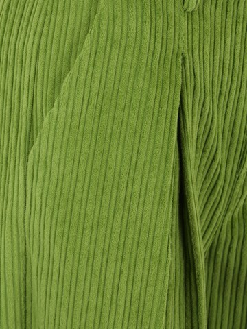 Gestuz Široke hlačnice Hlače z naborki 'Megan' | zelena barva
