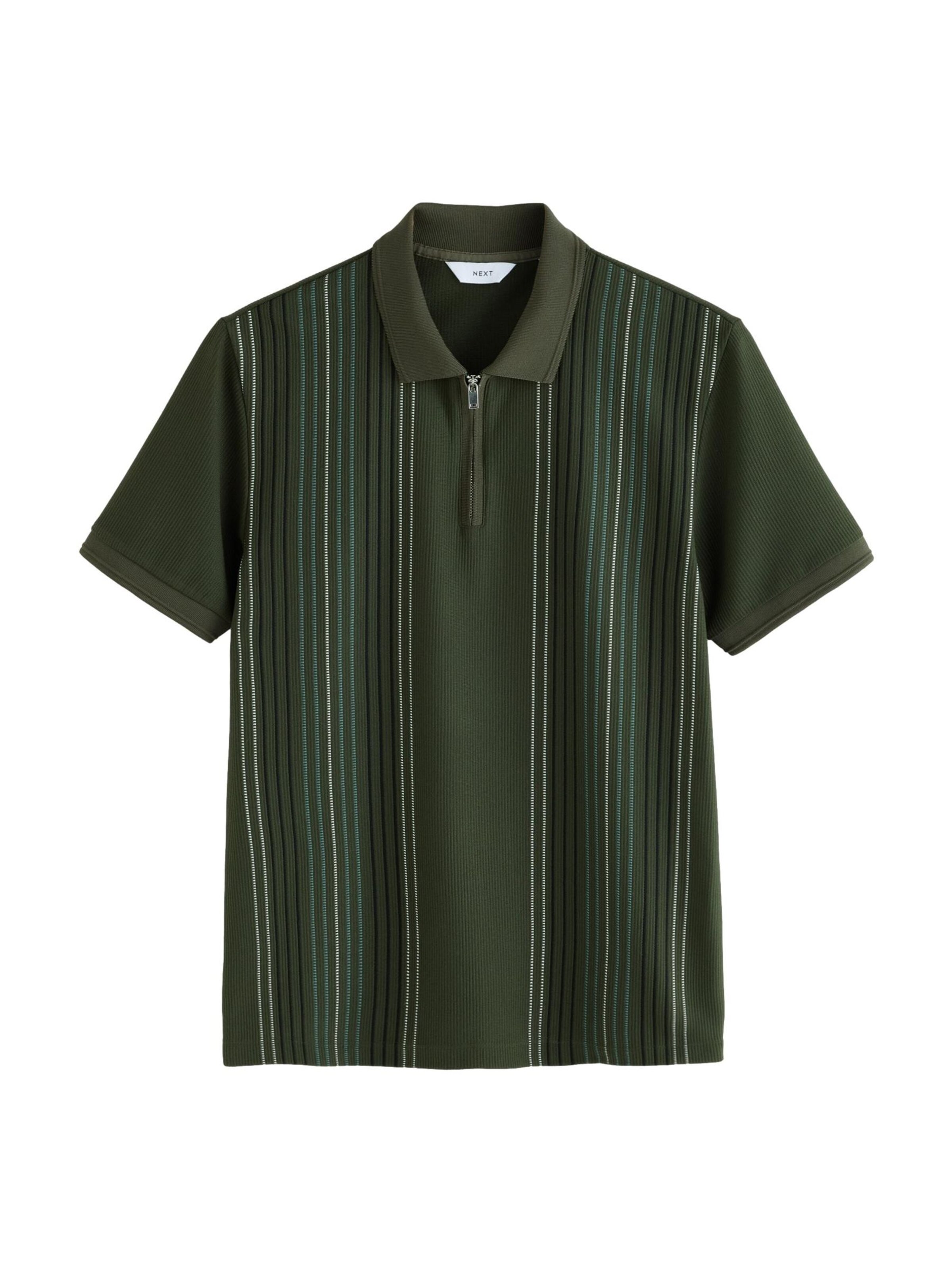 Next Poloshirt in Grün: Vorderseite