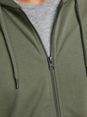 JACK & JONES Кофта на молнии в Зеленый