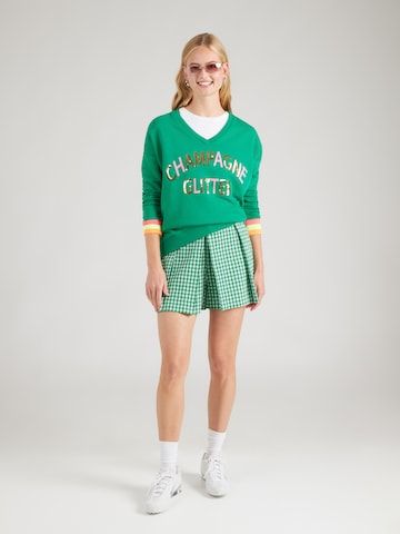 miss goodlife - Sudadera 'Champagne Glitter' en verde