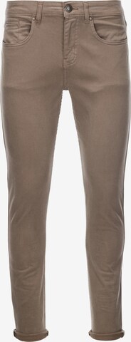 Pantalon chino 'P1059' Ombre en marron : devant