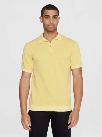 KnowledgeCotton Apparel Shirt in Yellow: front