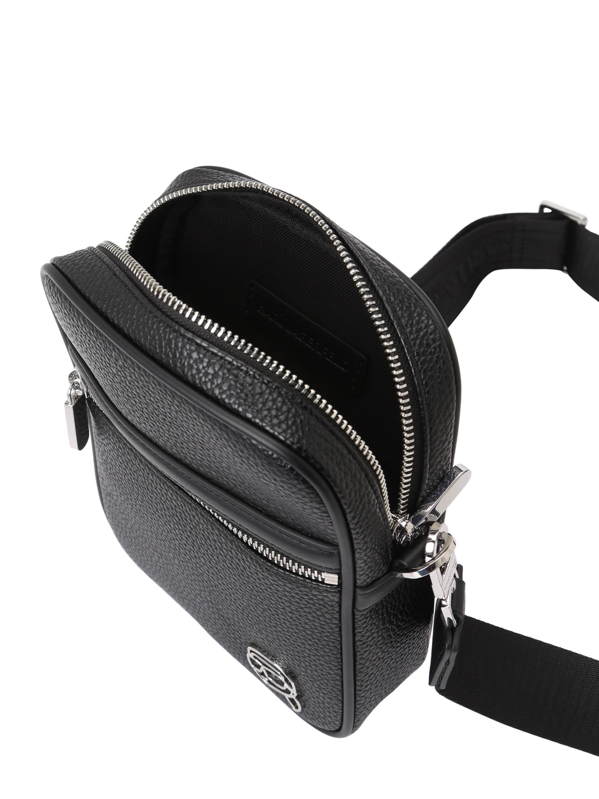 Karl Lagerfeld Axelremsväska 'IKON' i svart