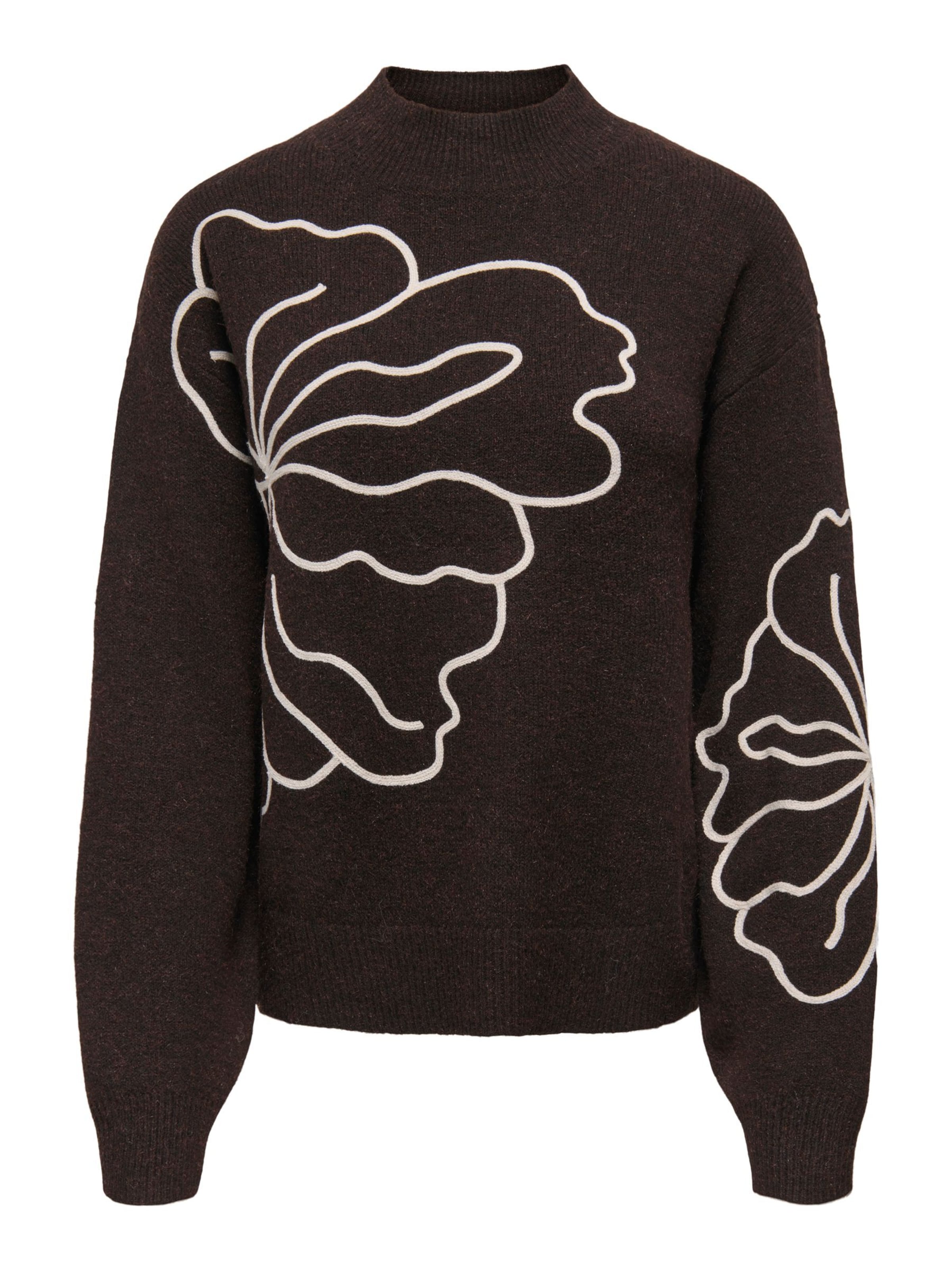 JDY Pullover 'JDYJella' i brun: forside