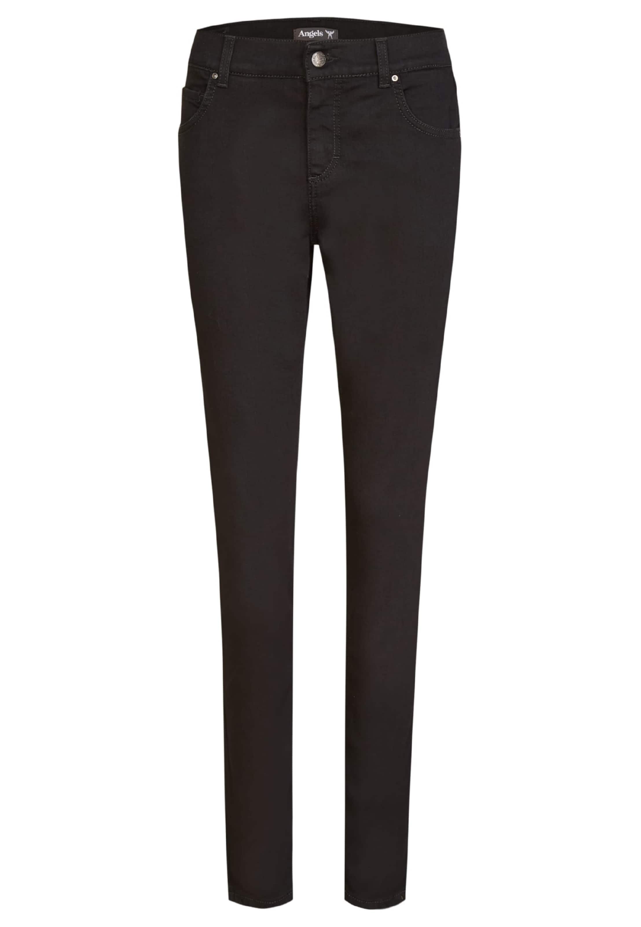 Angels Skinny Jeans in Black: front