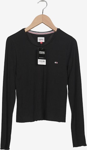 Tommy Jeans Langarmshirt XS in Schwarz: Vorderseite