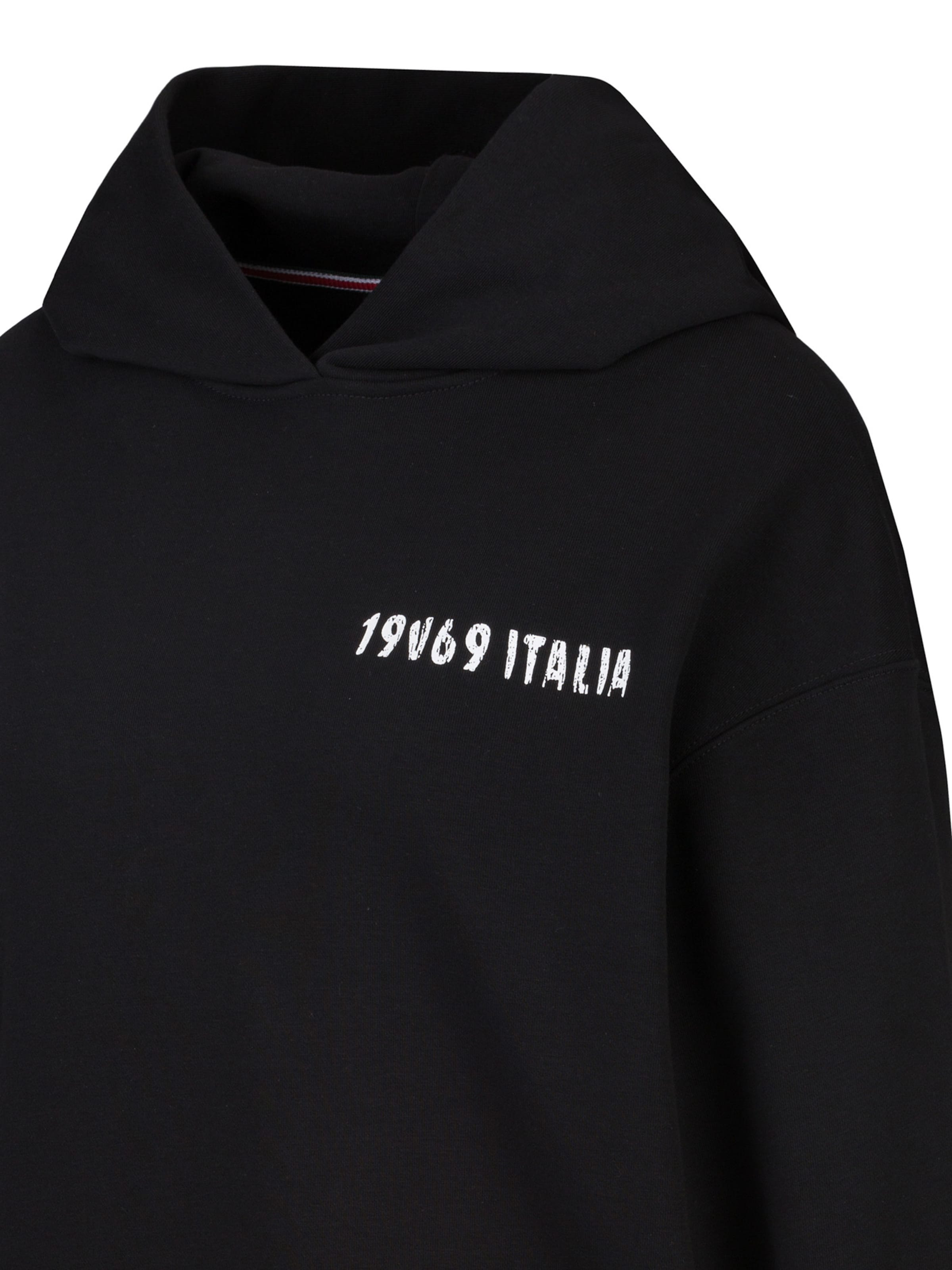19V69 ITALIA Sweatshirt 'Kara Italia' i svart