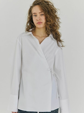Chemisier 'Fraser' NORR en blanc : devant
