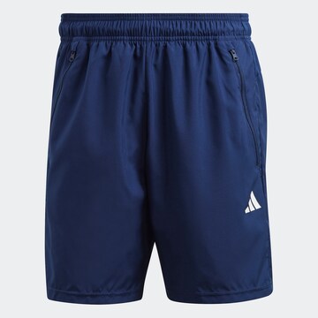 ADIDAS PERFORMANCE Regular Workout Pants 'Train Essentials' in Blue