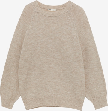 Pull&Bear Sweter w kolorze beżowy: przód