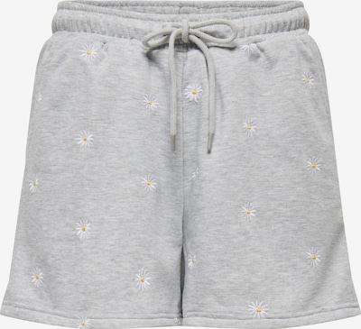 ONLY Housut 'ONLLUNA' värissä keltainen / vaaleanharmaa / valkoinen, Tuotenäkymä