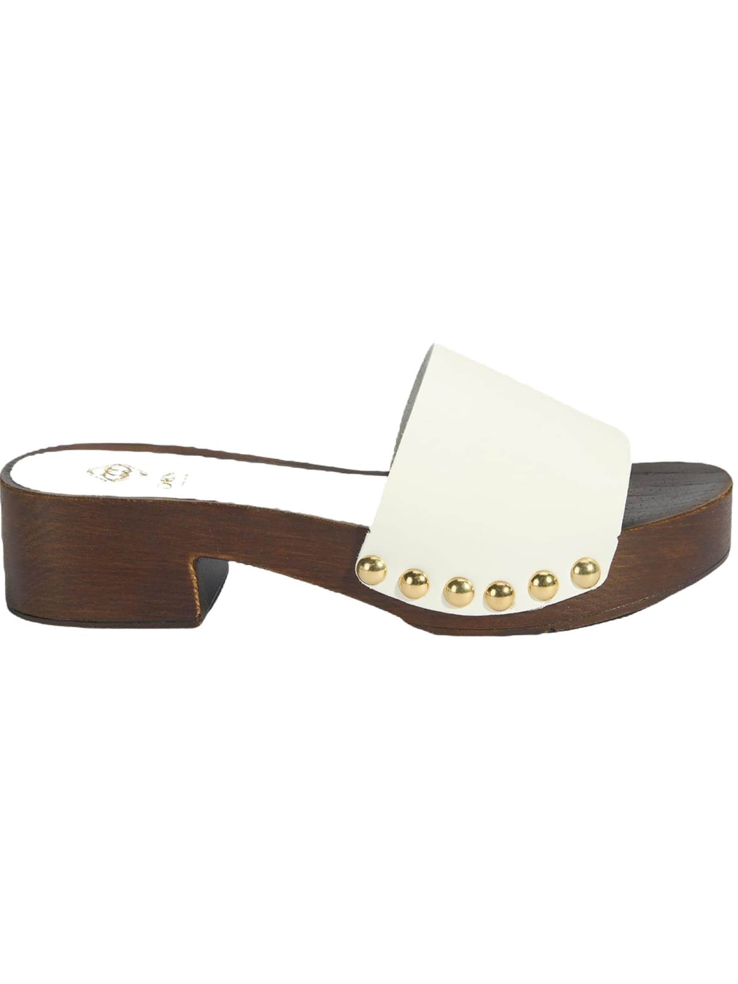 Pantoufle 'Hausschuhe' Desa en blanc