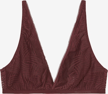 Marc O'Polo - Sujetador ' Timeless Lace ' en rojo: frente