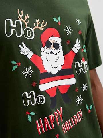 JACK & JONES Shirt 'X-Mas' in Green