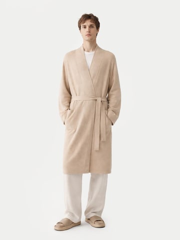 GOBI Cashmere Badrock lång 'Men's Cashmere Robe' i beige