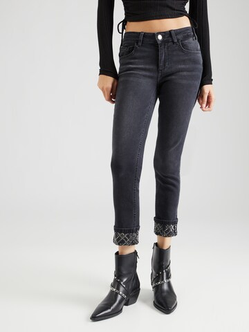 Liu Jo Skinny Jeans 'MONROE' in Zwart: voorkant
